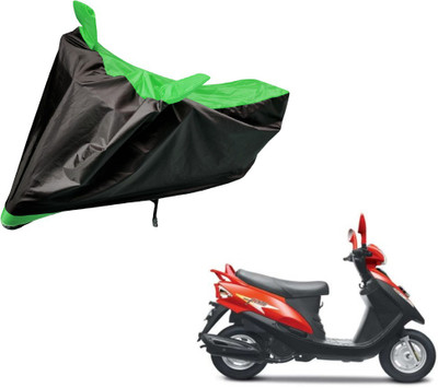 Auto Hub Two Wheeler Cover for Mahindra(Flyte, Black, Green)