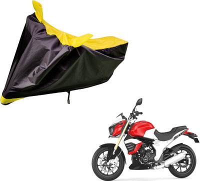 Auto Hub Two Wheeler Cover for Mahindra(Mojo, Black, Yellow)
