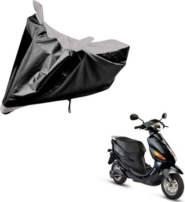 Auto Hub Two Wheeler Cover for Hero(Electric Cruz, Black, Silver)