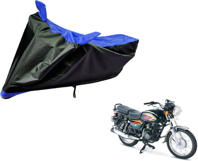 Auto Hub Two Wheeler Cover for TVS(Max 4R, Black, Blue)