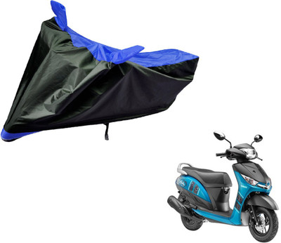 Auto Hub Two Wheeler Cover for Yamaha(Alpha, Black, Blue)