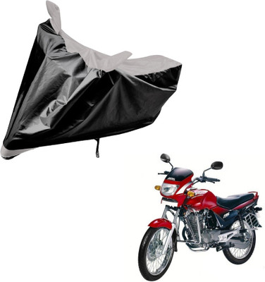 Auto Hub Two Wheeler Cover for Hero(Ambition, Black, Silver)