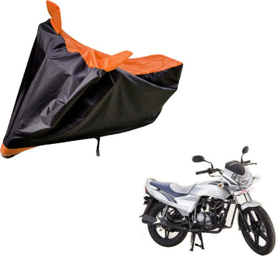 Auto Hub Two Wheeler Cover for LML(Freedom, Black, Orange)