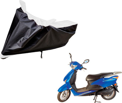 Auto Hub Two Wheeler Cover for Hero(E Scoot, Black, White)
