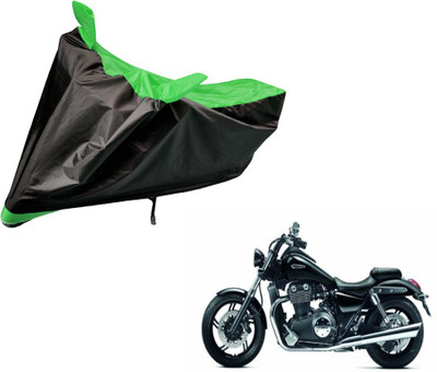 Auto Hub Two Wheeler Cover for Triumph(Black, Green)