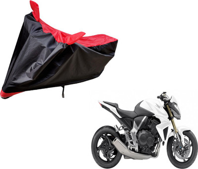 Auto Hub Two Wheeler Cover for Honda(CB 1000R, Black, Red)