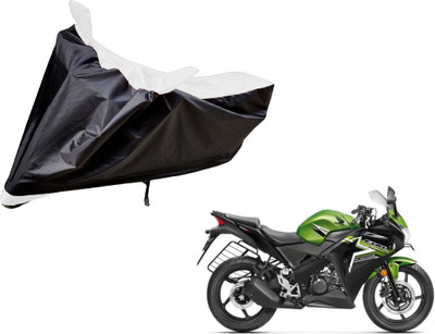 Auto Hub Two Wheeler Cover for Honda(CBR 150R, Black, White)