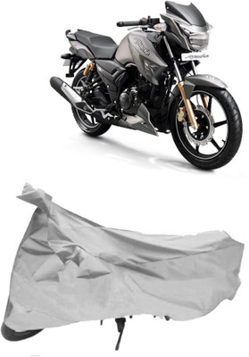 Elegance Two Wheeler Cover for TVS(Apache RTR 180, Silver)