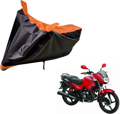 Flipkart SmartBuy Two Wheeler Cover for Hero(Glamour FI, Black, Orange)