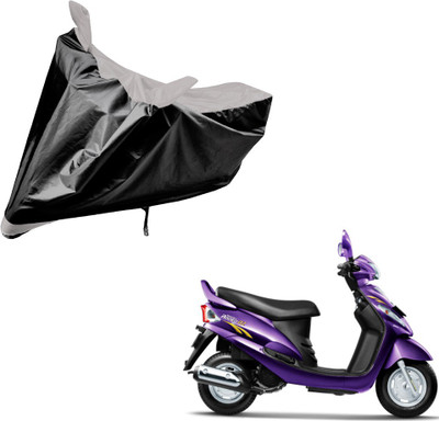 Auto Hub Two Wheeler Cover for Mahindra(Rodeo RZ, Black, Silver)