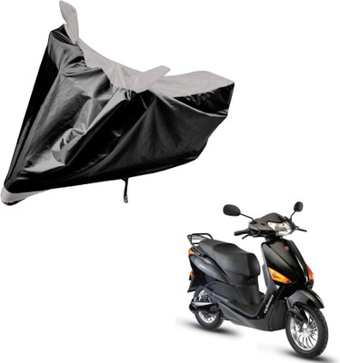 Amanzo Two Wheeler Cover for Hero(Electric Optima, Black, Silver)