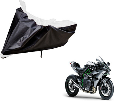 Amanzo Two Wheeler Cover for Kawasaki(Ninja 1000, Black, White)