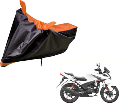 Auto Hub Two Wheeler Cover for Hero(Ignitor, Black, Orange)