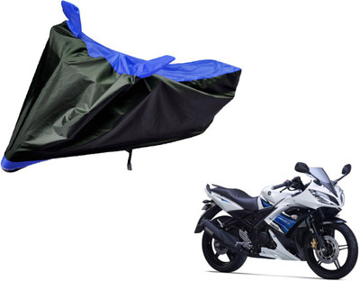 Auto Hub Two Wheeler Cover for Yamaha(YZF R15 S, Black, Blue)