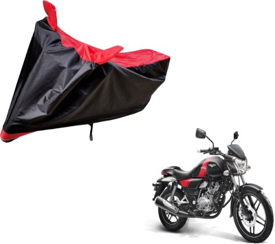 Auto Hub Two Wheeler Cover for Bajaj(V 150, Black, Red)