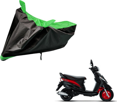 Auto Hub Two Wheeler Cover for Mahindra(Rodeo, Black, Green)