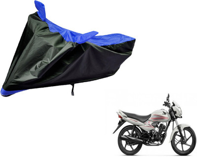 Auto Hub Two Wheeler Cover for Honda(Dream Neo, Black, Blue)