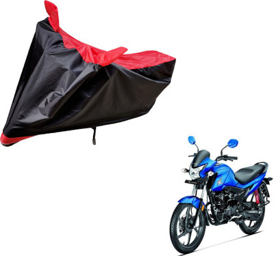 Auto Hub Two Wheeler Cover for Honda(Livo, Black, Red)