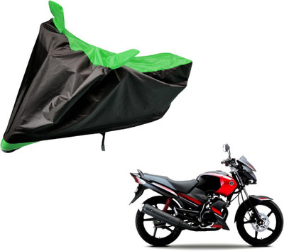 Auto Hub Two Wheeler Cover for Yamaha(Gladiator, Black, Green)