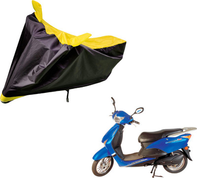 Auto Hub Two Wheeler Cover for Hero(E Scoot, Black, Yellow)