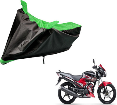 Auto Hub Two Wheeler Cover for Yamaha(SS 125, Black, Green)
