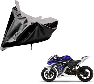Flipkart SmartBuy Two Wheeler Cover for Yamaha(YZF R25, Black, Silver)