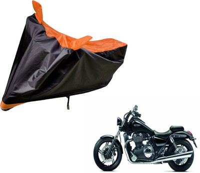 Auto Hub Two Wheeler Cover for Triumph(Black, Orange)