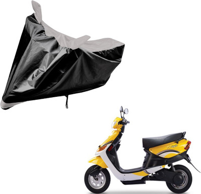 Auto Hub Two Wheeler Cover for Universal For Bike(Yo Style, Black, Silver)