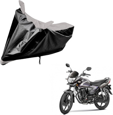 Auto Hub Two Wheeler Cover for Honda(CB Shine, Black, Silver)