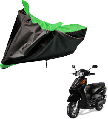 Auto Hub Two Wheeler Cover for Universal For Bike(Yo EXL, Black, Green)