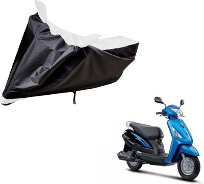 Flipkart SmartBuy Two Wheeler Cover for Suzuki(Zeus, Black, White)