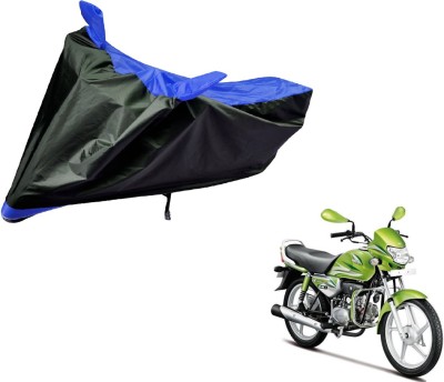 Flipkart SmartBuy Two Wheeler Cover for Hero(HF Deluxe, Black, Blue)