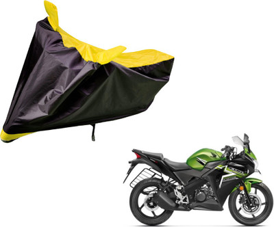 Auto Hub Two Wheeler Cover for Honda(CBR 150R, Black, Yellow)