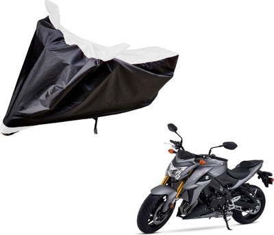 Auto Hub Two Wheeler Cover for Suzuki(GSX, Black, White)