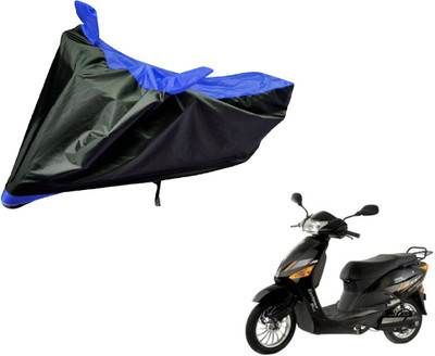 Amanzo Two Wheeler Cover for Hero(Electric Zippy, Black, Blue)