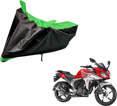 Auto Hub Two Wheeler Cover for Yamaha(Fazer, Black, Green)