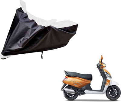 Auto Hub Two Wheeler Cover for Mahindra(Gusto, Black, White)