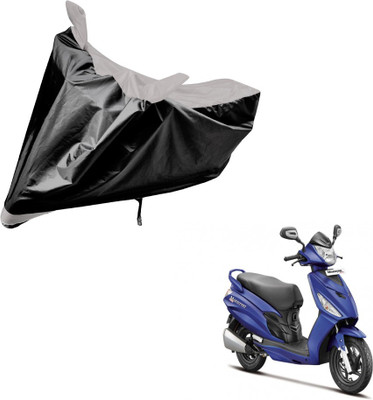Auto Hub Two Wheeler Cover for Hero(Maestro Edge, Black, Silver)