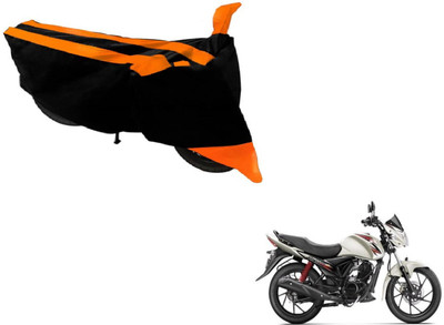 MOCKHE Two Wheeler Cover for Suzuki(Sling Shot Plus, Black, Orange)