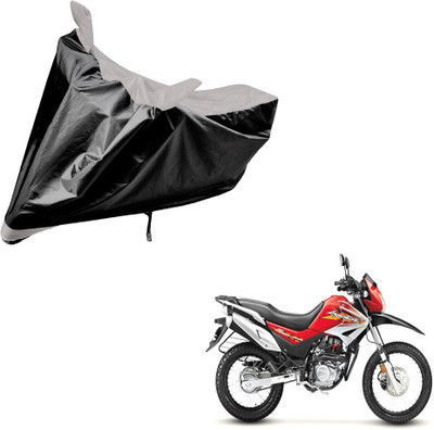 Auto Hub Two Wheeler Cover for Hero(Impulse, Black, Silver)