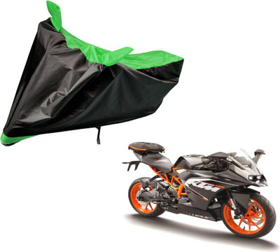 Auto Hub Two Wheeler Cover for KTM(RC 200, Black, Green)
