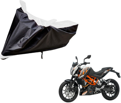 Auto Hub Two Wheeler Cover for KTM(Duke 390, Black, White)