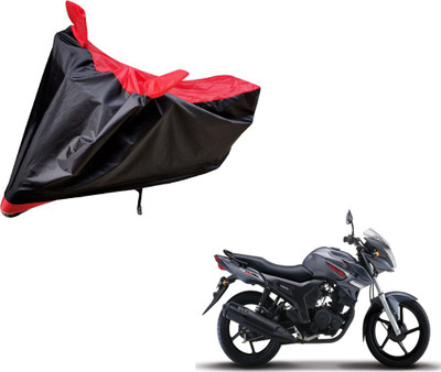 Auto Hub Two Wheeler Cover for Yamaha(SZ-S, Black, Red)
