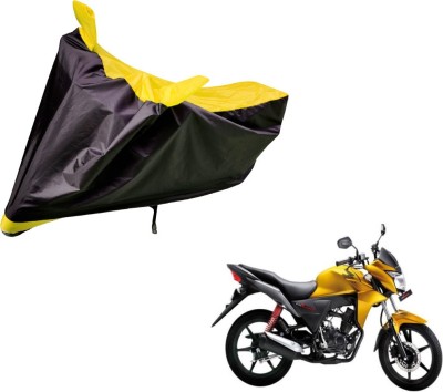 Auto Hub Two Wheeler Cover for Honda(CB Twister, Black, Yellow)