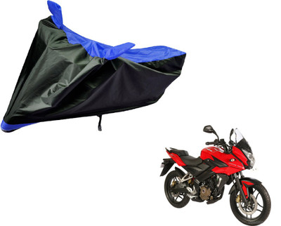 Auto Hub Two Wheeler Cover for Bajaj(Pulsar, Black, Blue)