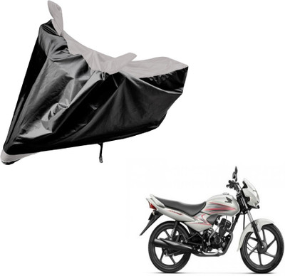 Auto Hub Two Wheeler Cover for Honda(Dream Neo, Black, Silver)