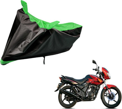 Auto Hub Two Wheeler Cover for TVS(Flame DS 125, Black, Green)