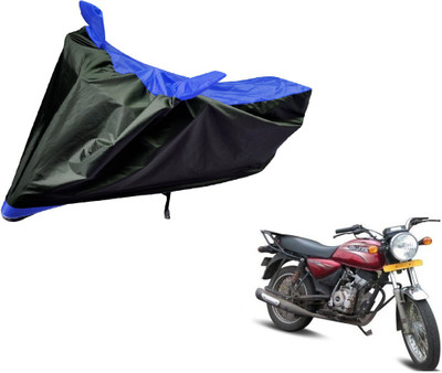 Auto Hub Two Wheeler Cover for Bajaj(Boxer, Black, Blue)