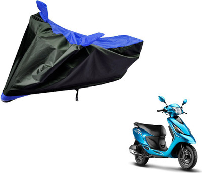 Auto Hub Two Wheeler Cover for TVS(Zest, Black, Blue)