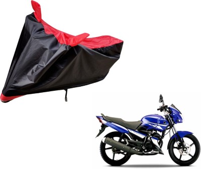 Auto Hub Two Wheeler Cover for Yamaha(Gladiator, Black, Red)